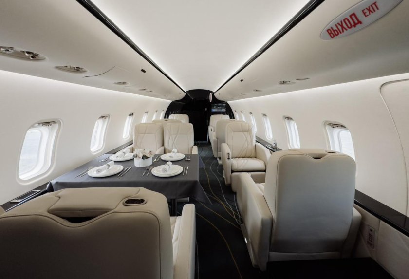 Bombardier challenger 650 внутри