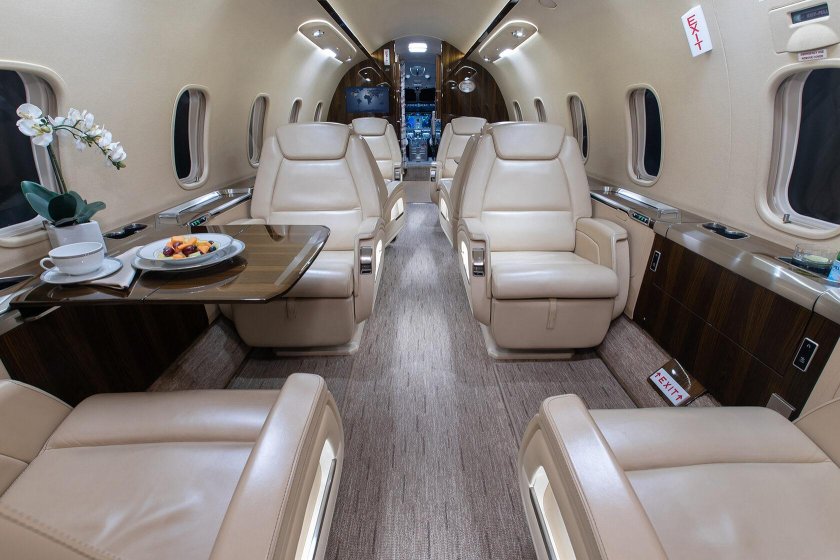 Bombardier Challenger 350 салон