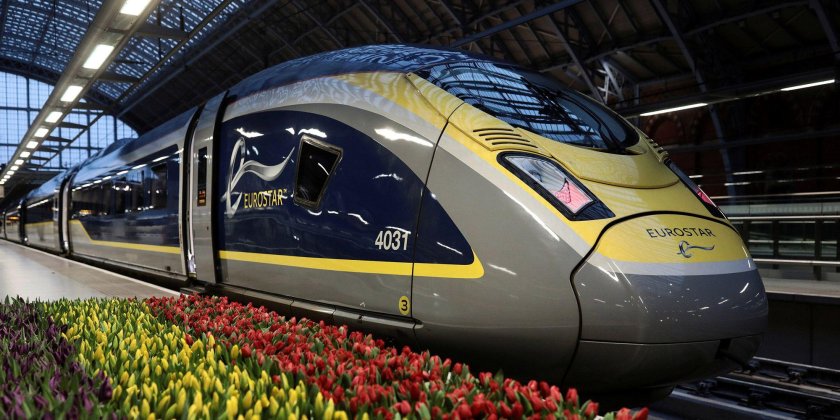 Поезд Евростар Лондон Париж