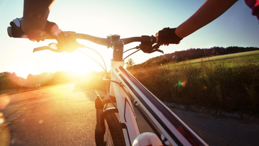 Велосипед от первого лица