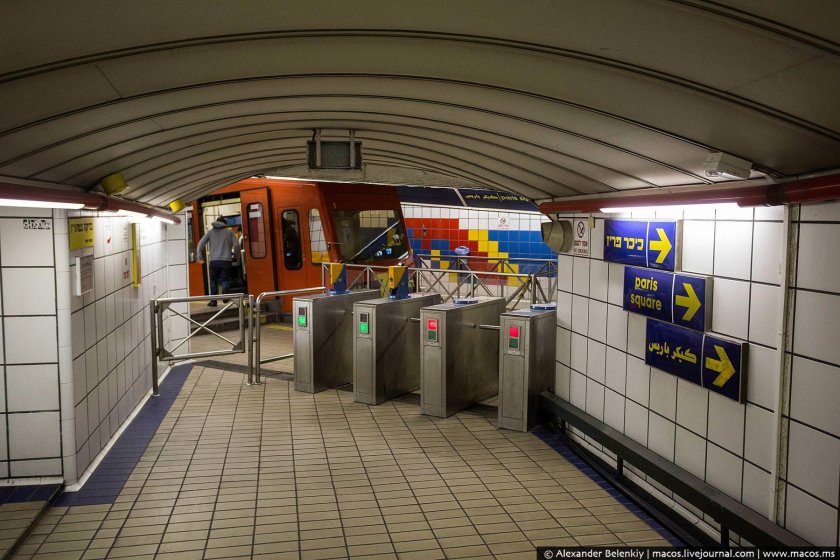 Подземный фуникулер Кармелит