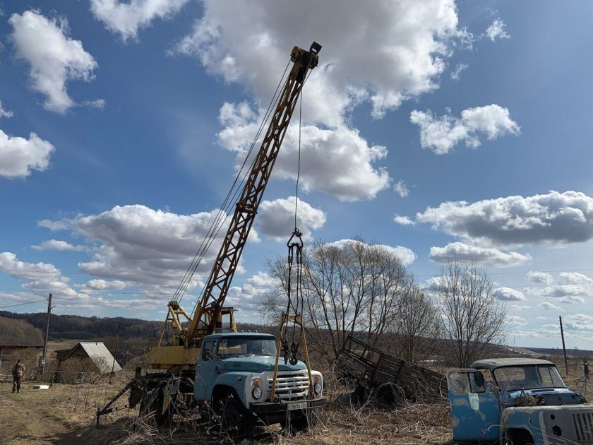 Автокран зил 431412