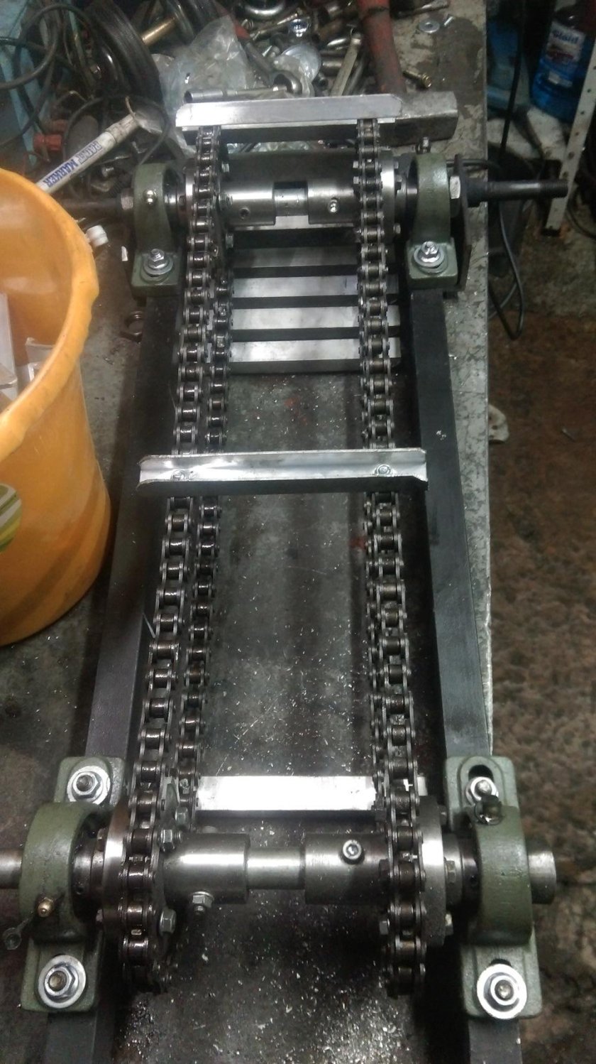 Гусеничный модуль с 2т двигателем 52 см3 для снегокатов, мотосаней.