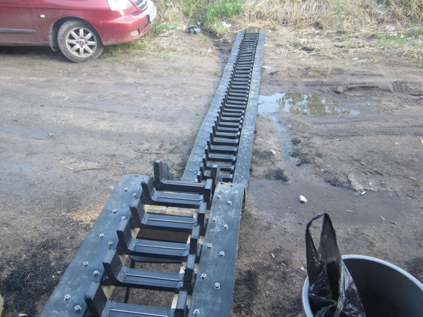 Гусеницы из покрышек МТЗ 80