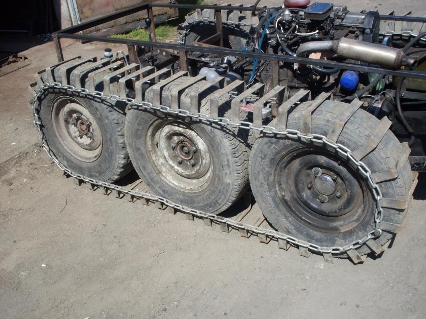 Гусеничные самоделки покрышка т25