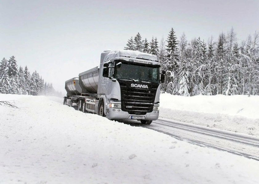 Скания 550 зима