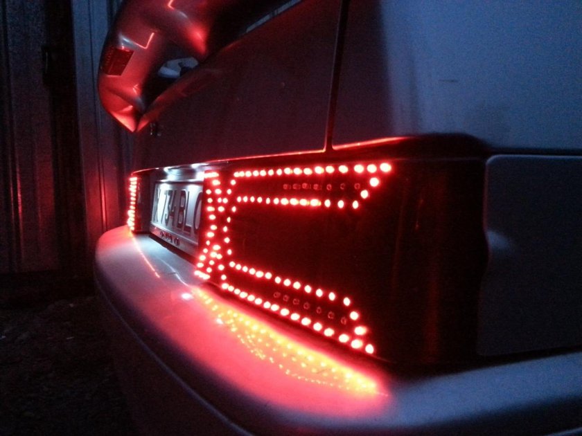 Диодные задние фары на ВАЗ 2114