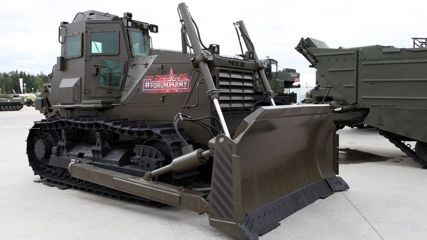 Бронированный бульдозер б12 м2
