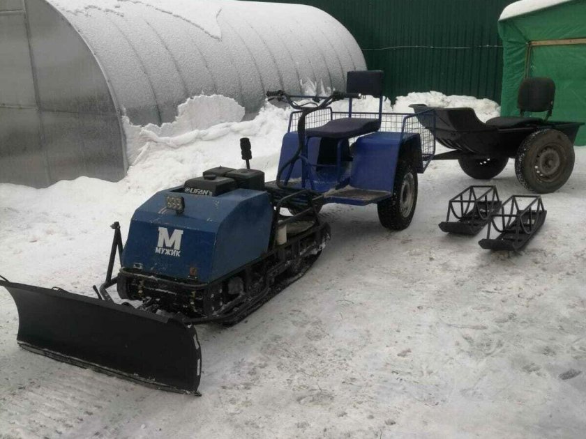 Мотобуксировщик вепс «трансформер»