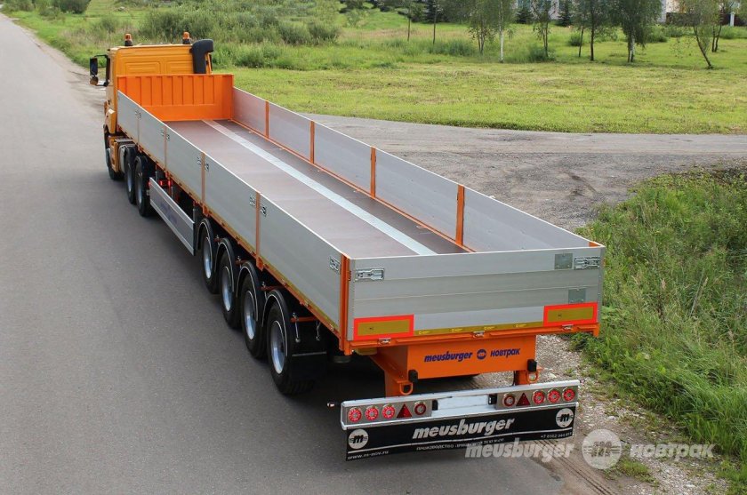 Полуприцеп бортовой Meusburger Новтрак