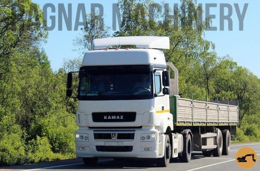 КАМАЗ Нео с бортовым полуприцепом