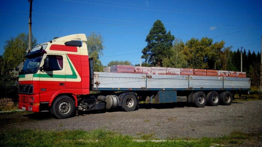 Вольво сцепка шаланда