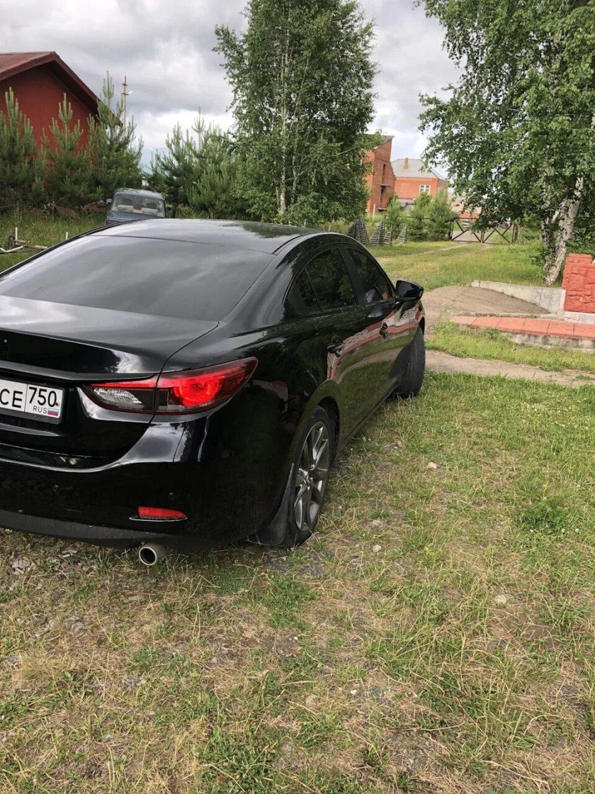 Мазда 6 антихром черная