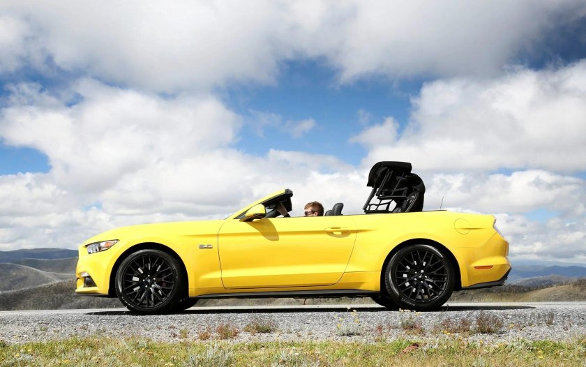 Ford Mustang 2020 кабриолет жёлтый