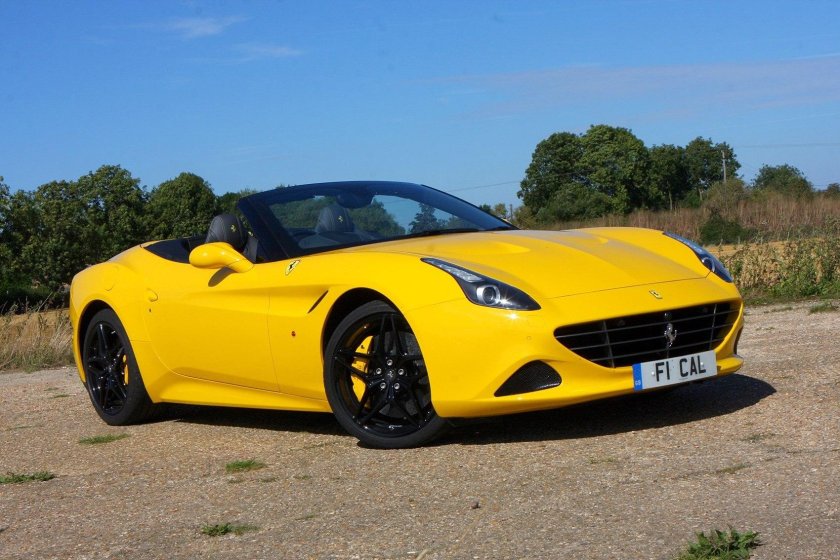 Феррари желтая