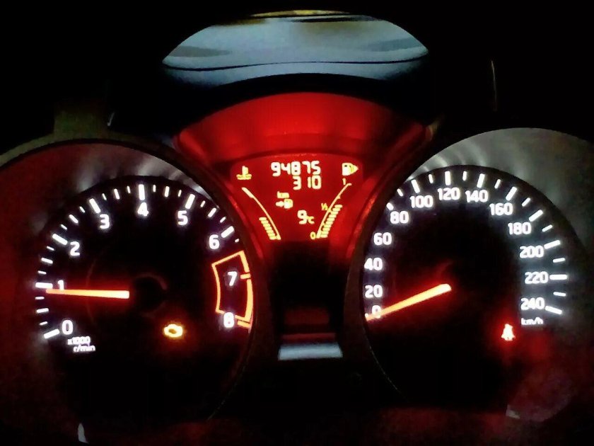 Ниссан Жук приборная панель чеки