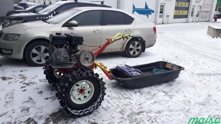 Снегоход из мотоблока Брайт