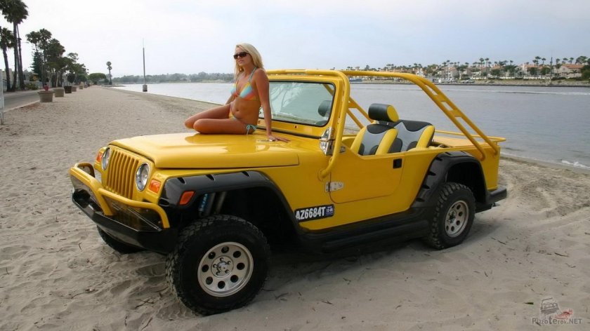 Джип Вранглер желтый