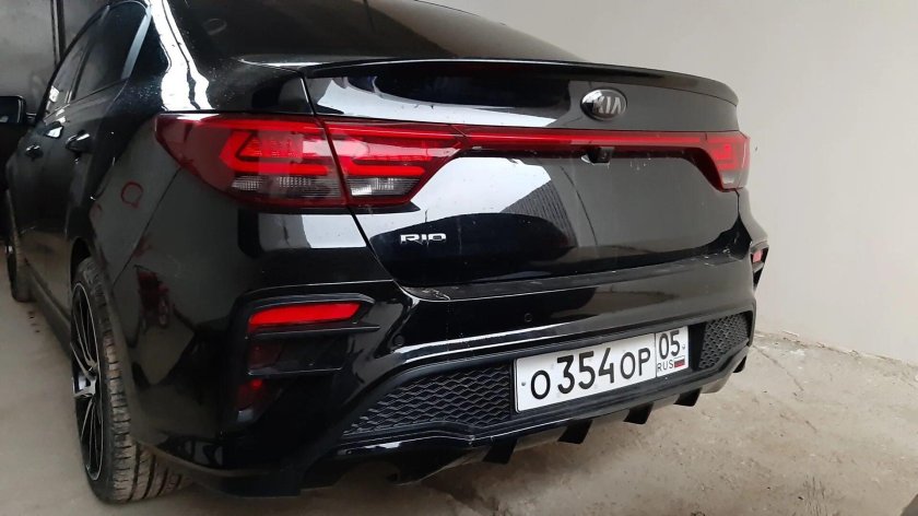 Бампер задний Киа Рио 4 Юрол