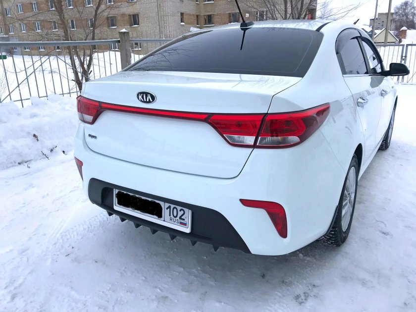 Сплиттер Kia Rio 4