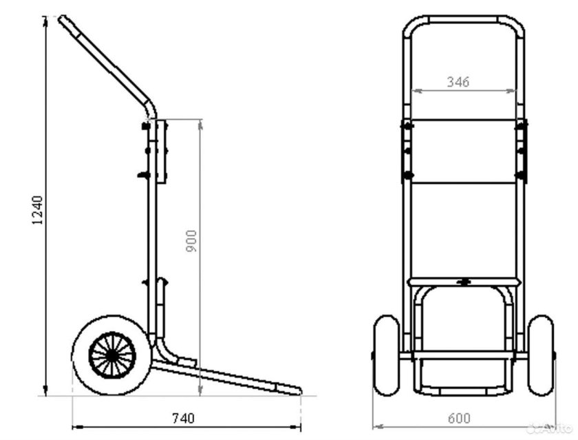 Размеры тележки для лодочного мотора Ямаха 9.9
