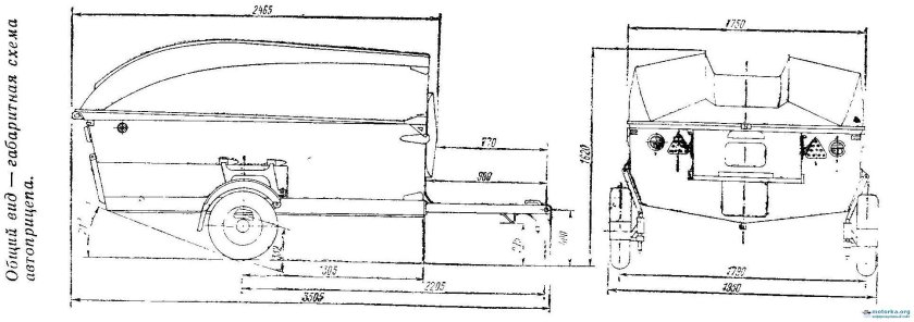 Чертежи прицепа для лодки Прогресс 2м