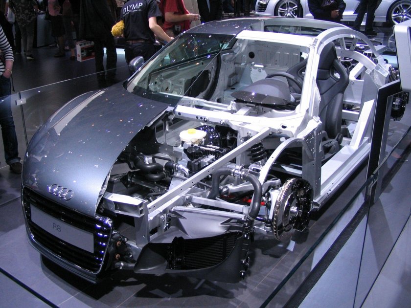Audi r8 силовая структура кузова