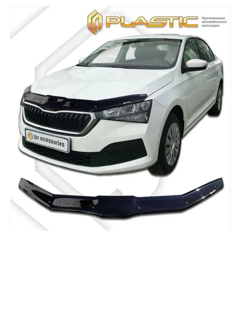 Дефлектор капота skoda rapid