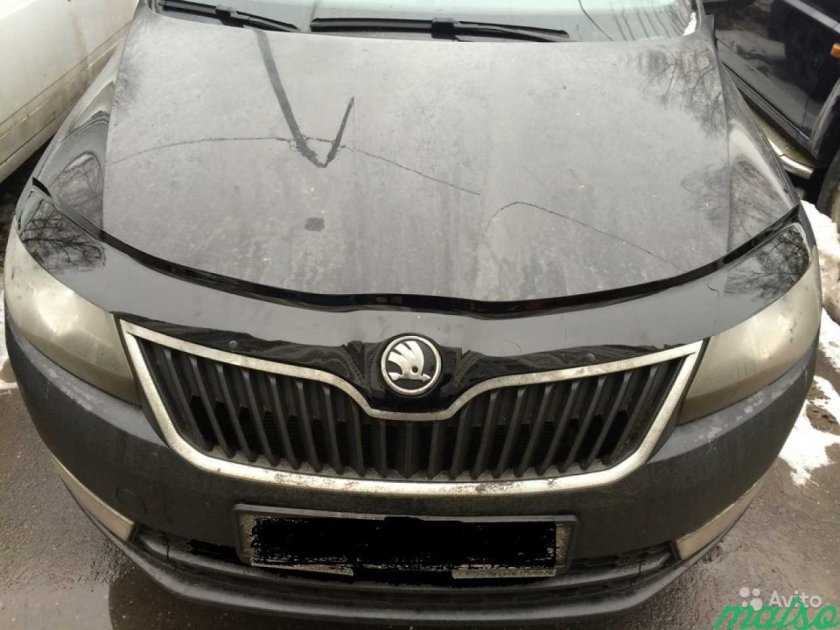 Дефлектор капота skoda rapid 2013