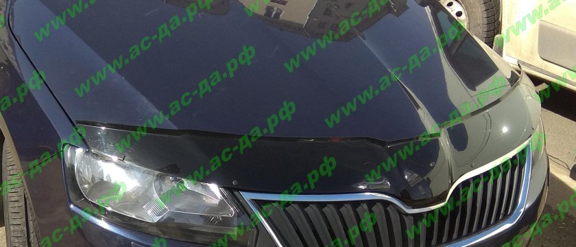 Дефлектор капота Шкода Рапид 2016