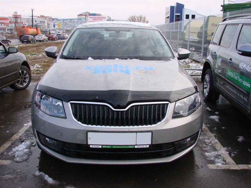 Дефлектор капота Шкода Октавия а7