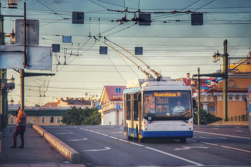 Красивый троллейбус