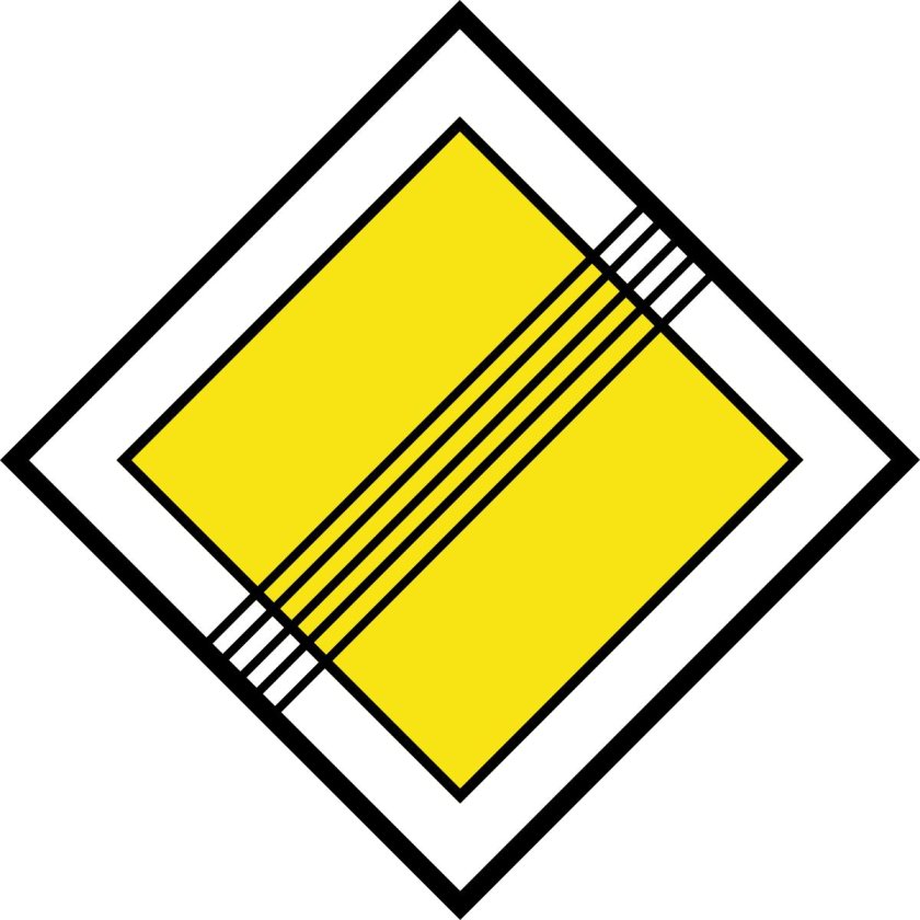 Знак конец главной дороги