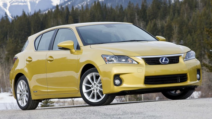 Toyota-Lexus CT 200h желтая