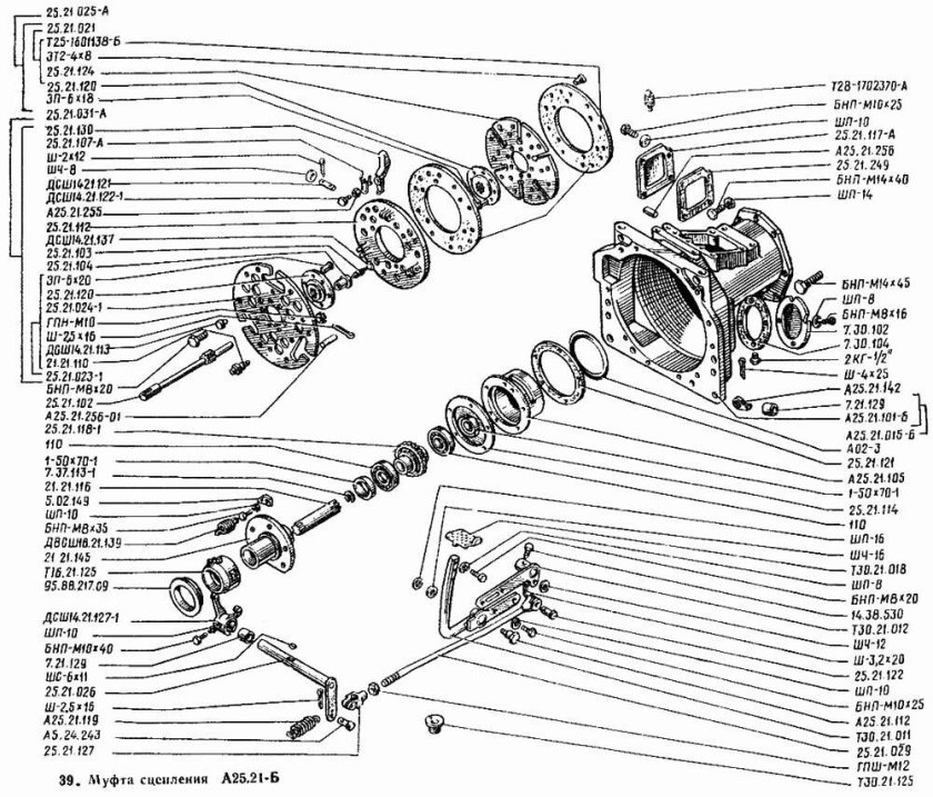 Поводок 25.21.116 муфты сцепления т-25