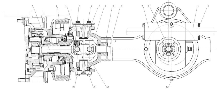 КАМАЗ 6560 передний мост