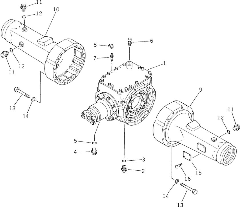 Передний мост погрузчика Хендай hl 730