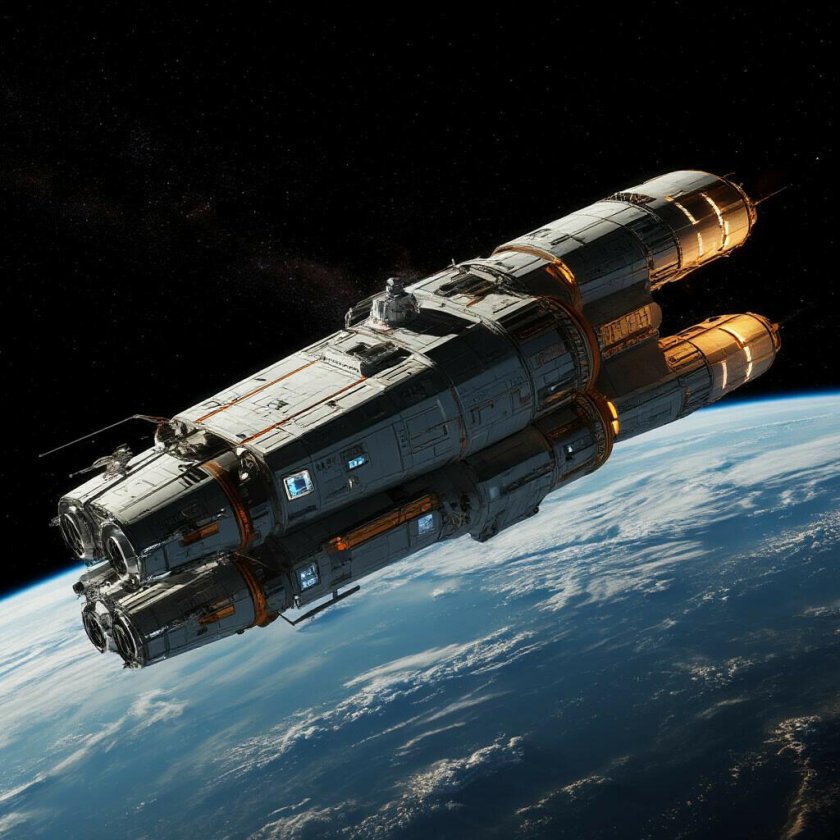 Космические корабли в космосе