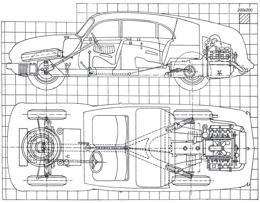 Татра 603 чертежи