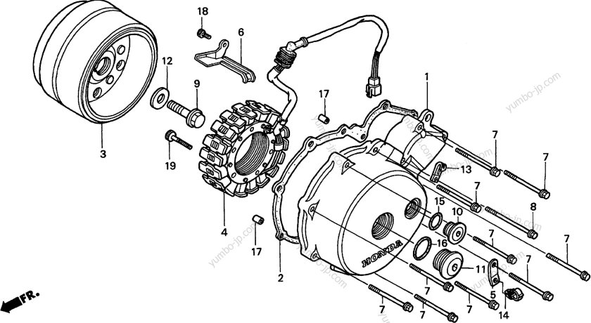Ротор генератора Honda vt750