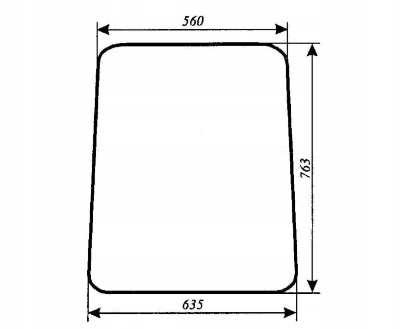 Размеры бокового стекла МТЗ 82.1