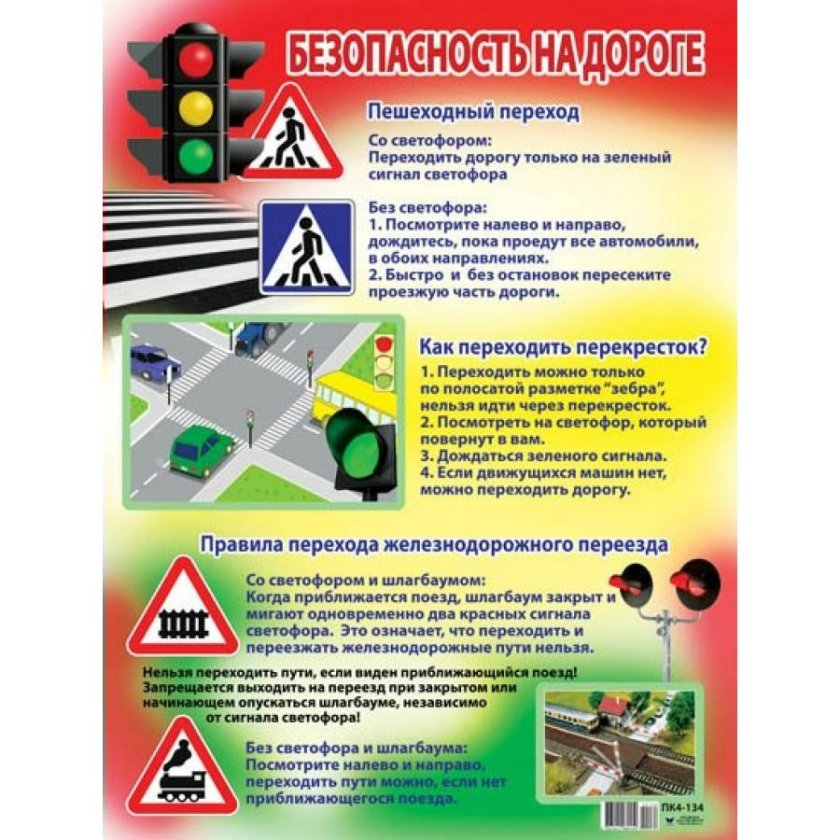 Плакат безопасность дорожного движения