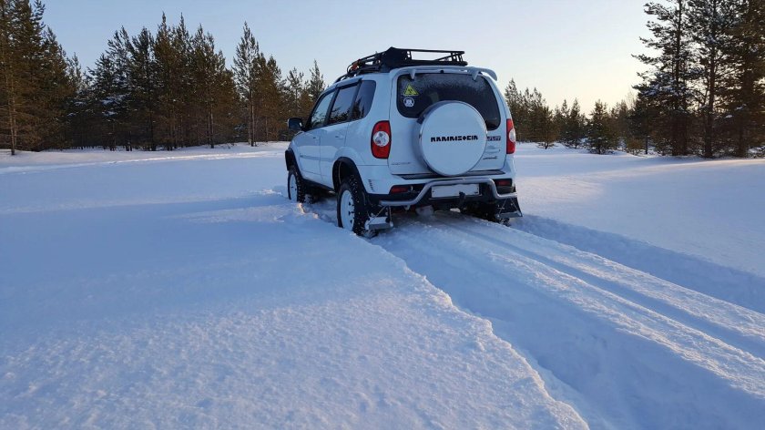 Нива Шевроле зимой