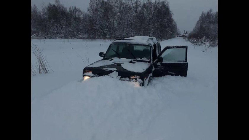 Нива Урбан по снегу