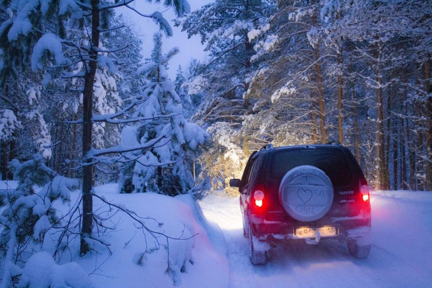 Chevrolet Niva зимой