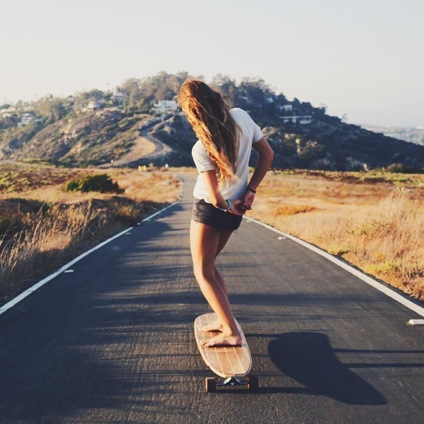 Лонгборд девушки