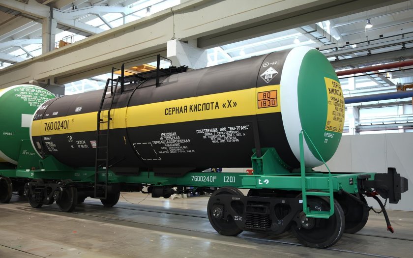 ЖД цистерна для серной кислоты