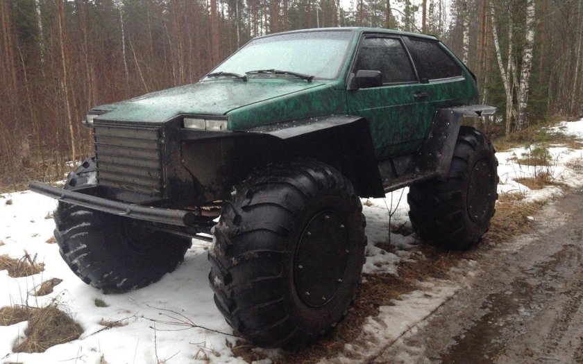 Вездеход на ободрышах ГАЗ 66