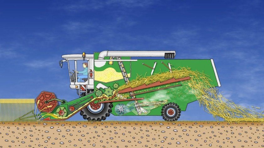 Молотилка зерноуборочного комбайна