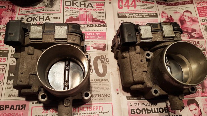 Дроссельная заслонка Шкода Йети 1.2